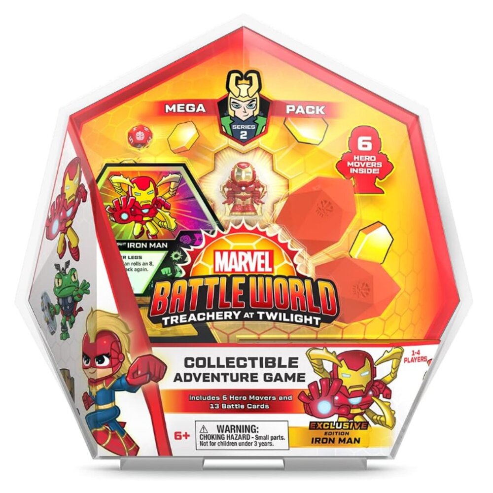 Funko Marvel Battleworld Series 2, Mega Pack – Iron Man, Collectible Game
